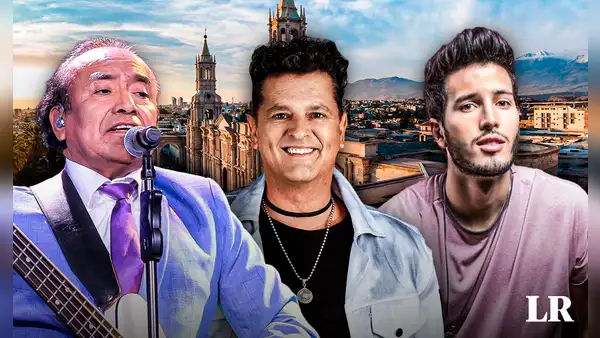 Carlos Vives, Sebastián Yatra, Agua Marina y más estarán presentes en el aniversario de Arequipa