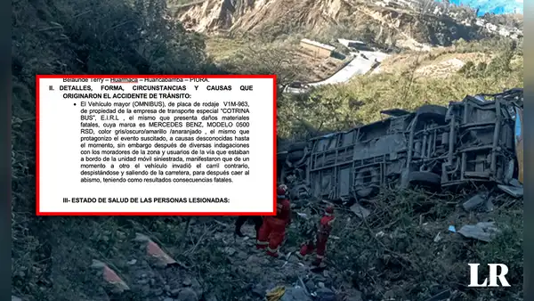 Bus donde murieron 13 personas en Piura habría invadido el carril contrario, según PNP