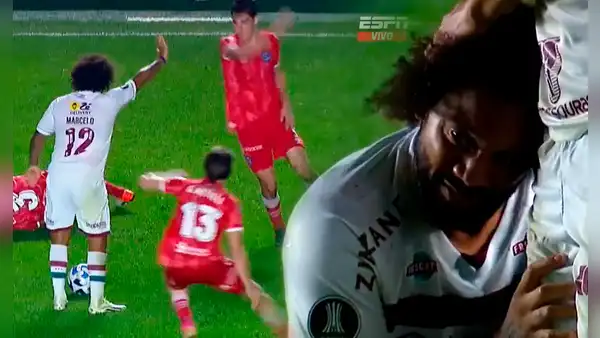 Marcelo quedó en shock tras ocasionarle escalofriante lesión a jugador de Argentinos Juniors
