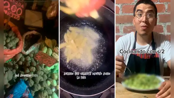 Joven cocina su menú con S/2 y usuarios le piden su secreto: “Con S/5 se hace un buffet”