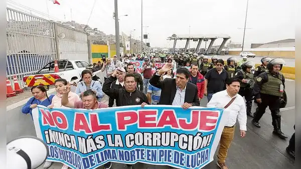 Lima norte: inician protestas contra peajes y el alcalde de Lima, Rafael López Aliaga, sigue en silencio