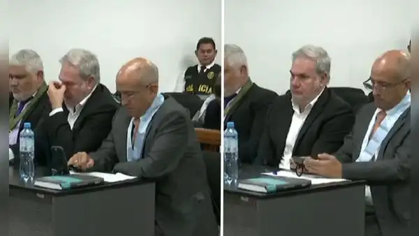 Con un crucifijo en mano: así escucha Mauricio Fernandini la audiencia de prisión preventiva