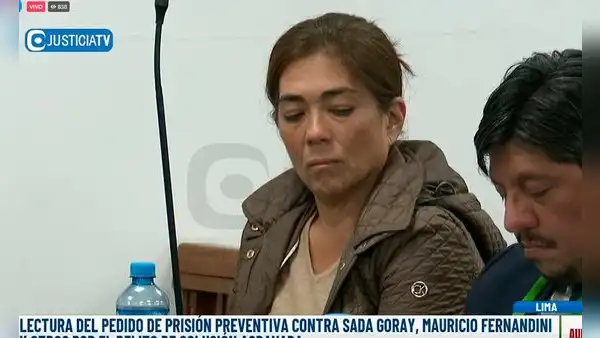 Sada Goray: Poder Judicial dicta 30 meses de prisión preventiva en su contra