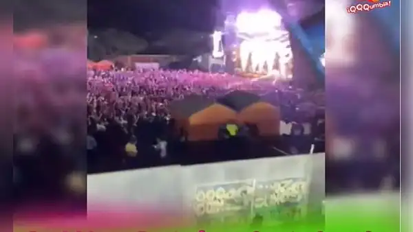 ¡Todo por el Grupo 5! Fans sin entrada suben a juego mecánico para no perderse concierto en Chiclayo
