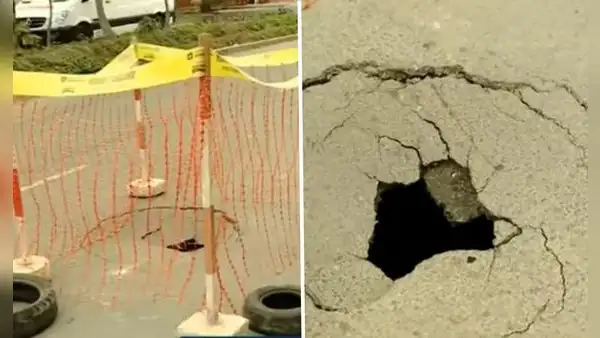 SJM: vecinos denuncian caos vehicular por enorme forado en transitada avenida