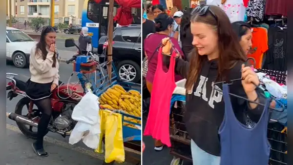 Rusa sorprende con su nuevo trabajo en Perú y se vuelve viral: “Buena vendedora”