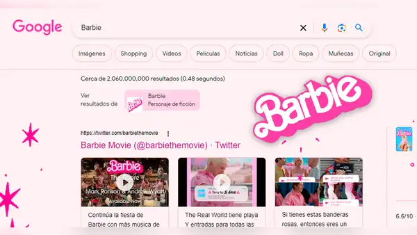 ¿Cómo activar el 'modo Barbie' de Google para que el buscador luzca totalmente rosado?
