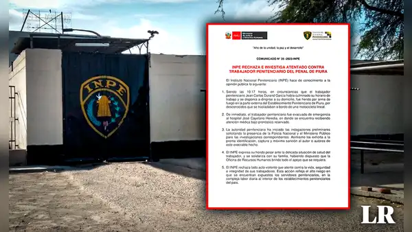 INPE anuncia que agente baleado en Piura se encuentra con pronóstico de salud reservado