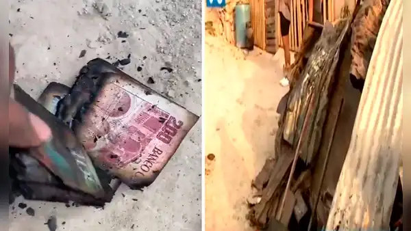¡Los billetes se quemaron! Familia pierde S/20.000 y su vivienda tras incendio en Cieneguilla