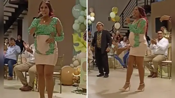 Azucena Calvay se luce cantando en su baby shower y usuarios reaccionan: “Se ve hermosa con su pancita”