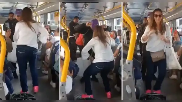 ¡Solo pasa en Perú! Hombre sube a bus a cantar y pone a bailar a pasajeros: “Y no se caen”