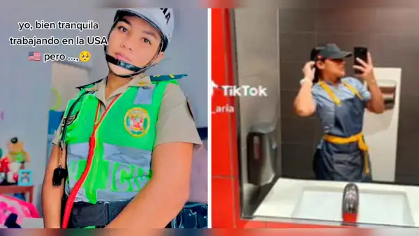 Policía peruana migra a EE. UU. y hoy trabaja en cadena de comida rápida: “Fue la mejor decisión”