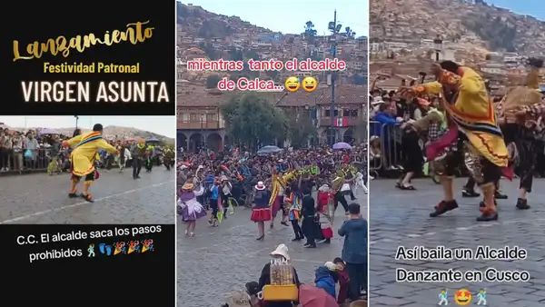 ¡Qué tal físico! Alcalde saca los pasos prohibidos durante pasacalle en Cusco