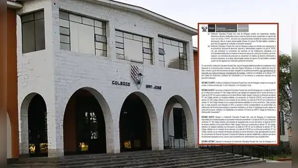 Indecopi sancionó con S/241.000 a colegio particular San José de Arequipa por caso de bullying