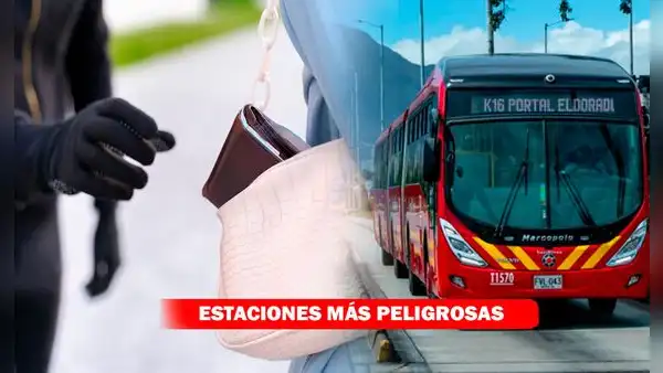 Transmilenio: estas son las 10 estaciones más peligrosas en Colombia