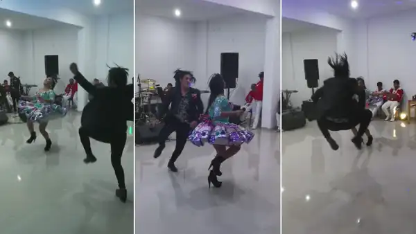 Rosita de Espinar saca los pasos prohibidos pero su acompañante se roba el show en evento
