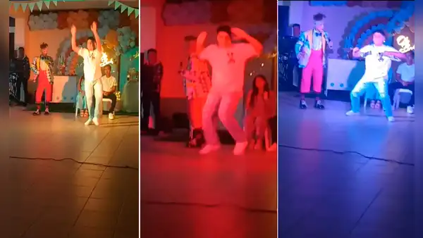 Joven la rompe en baby shower y deja en shock a payasito al bailar al ritmo del ‘Siqui siqui’