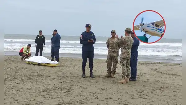 Hallan cuerpo en mar de Chiclayo que correspondería a uno de los tripulantes de la avioneta Cessna