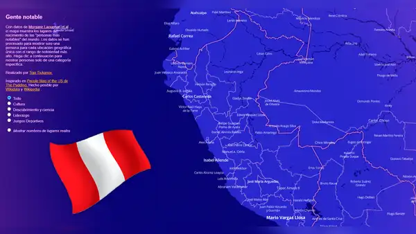 'Google Maps' de celebridades: descubre quiénes son los peruanos famosos que nacieron en tu ciudad