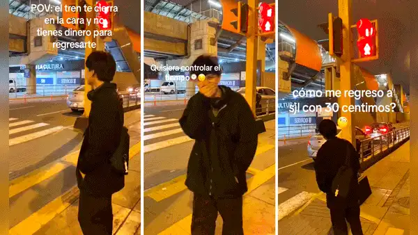 Pasajero llega tarde al tren de Lima y solo tiene 30 céntimos en el bolsillo para regresar a SJL