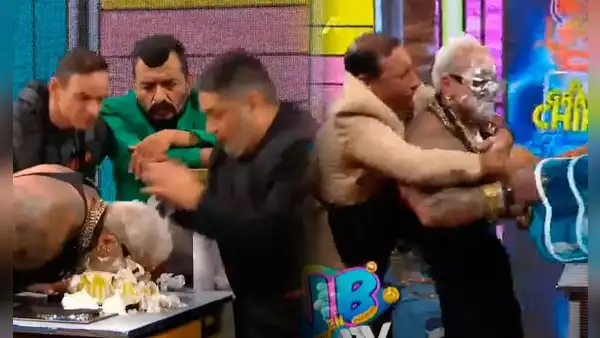 ¡No lo suelta! Alfredo Benavides le tiró tortazo a la 'Mackyna' y escena terminó en bronca