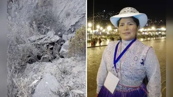 Arequipa: regidora de Caylloma muere junto a su esposo tras despiste de su auto a un barranco