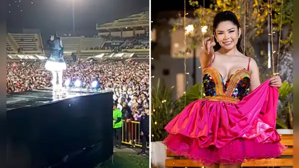 Yarita Lizeth llenó estadio en concierto por aniversario 484 de Huánuco