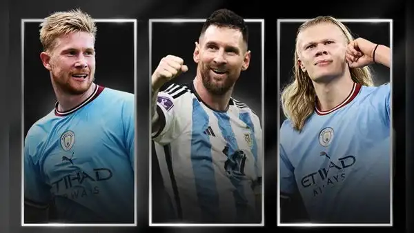 Messi, Haaland y De Bruyne nominados para ser jugador del año UEFA: no están Vinícius ni Cristiano
