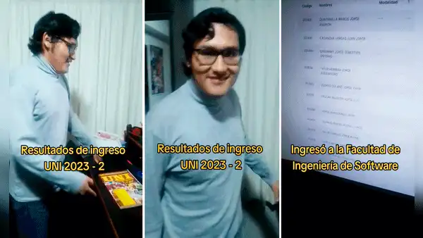 Joven se emociona al ver que ingresó a la UNI y hace insólita revelación: “Ya iba a ir a otra universidad”