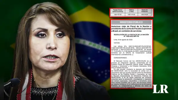 Fiscalía desembolsa más de S/9.000 para viaje de Patricia Benavides por 2 días a Brasil