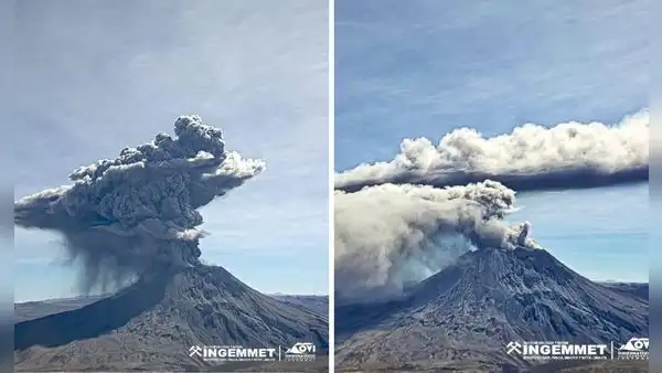 Alerta en el volcán Ubinas: reportan la explosión más fuerte hasta el momento con emisión de cenizas