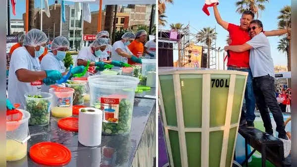 Peruanos buscan hacer historia y romper un Récord Guinness con el pisco sour más grande del mundo