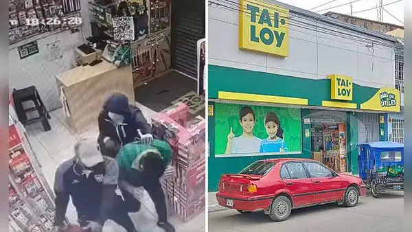 Cámaras de seguridad captan a delincuentes robando S/35.000 en Tai Loy de Piura