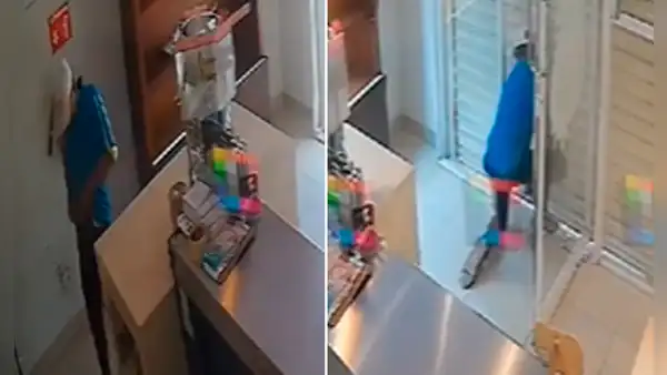 Ladrón entra a robar una tienda, pero termina encerrado por la vendedora: “Me gustan los finales felices”