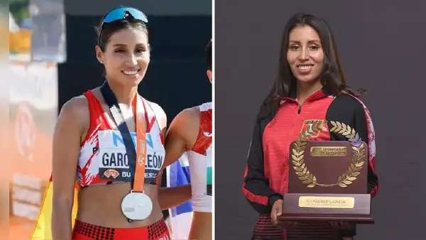 ¿Qué carrera universitaria estudia la atleta peruana Kimberly García en EE.UU.?