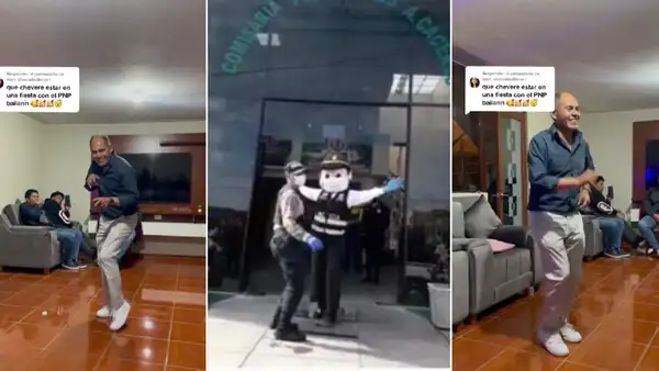 El policía más viral de Arequipa reapareció bailando 'Compay gato': “¿Dará clases?”