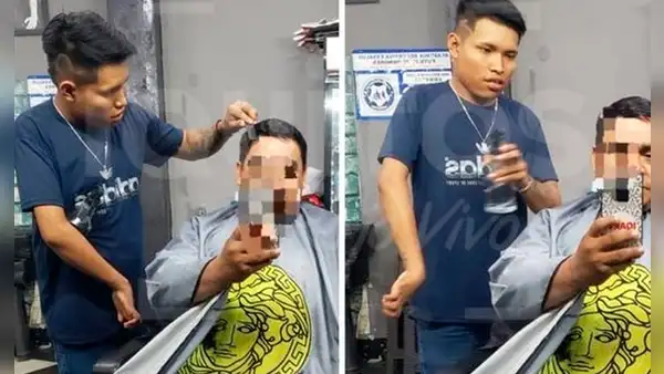 “Ejemplo de superación”: barbero con discapacidad en una de sus manos atiende a clientes en Iquitos