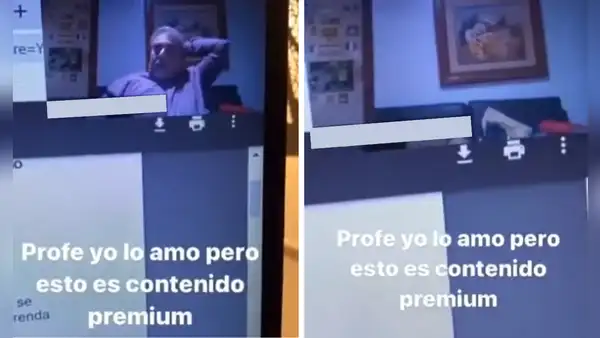 Profesor pasa incidente en plena clase virtual y su reacción se vuelve viral: “Se ríe de él mismo”