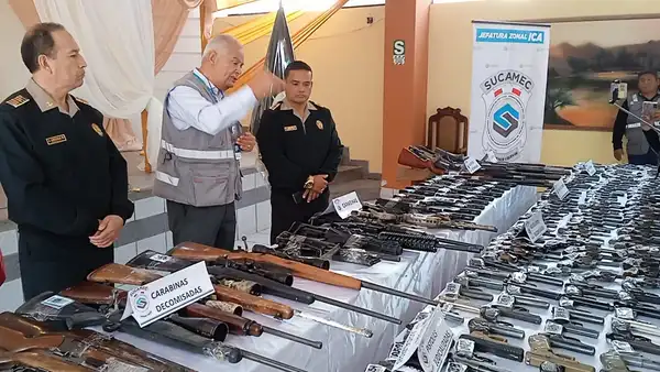 Ica: 270 armas de fuego decomisadas a delincuentes serán destruidas