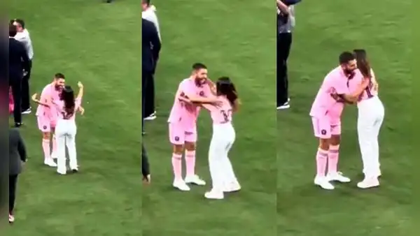 Antonela Roccuzzo confundió a Jordi Alba con Lionel Messi y casi besa al español