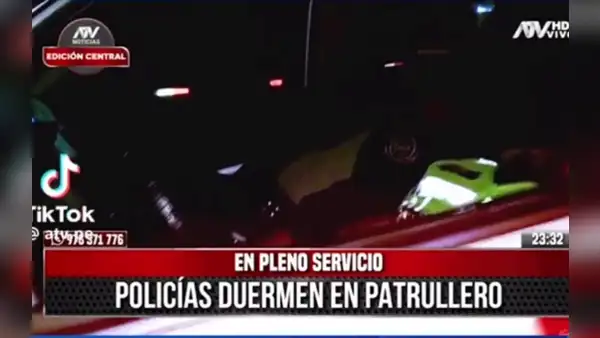 Policía tras ser visto cuando dormía supuestamente en servicio: "¿Qué cuerpo te va a dar para 24 horas?"