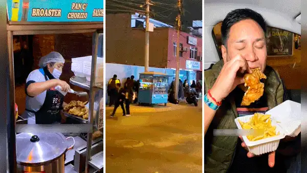 Vendedora ambulante la rompe con venta de pollo broaster en San Miguel: “Bien taypá”