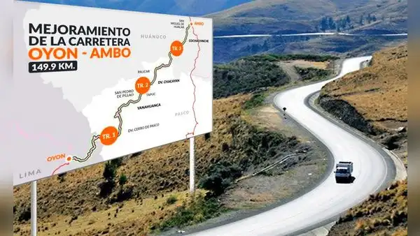 Carretera Oyón – Tambo: ¿qué regiones de la costa, sierra y selva del Perú conecta?