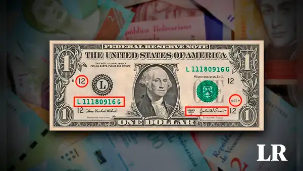 Este es el billete de 1 dólar, conocido como 'arcoíris', que puedes vender por más de Bs. 87 billones