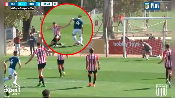 El espectacular gol de Catriel Cabellos con Racing: dejó al rival en el piso e inmóvil al arquero