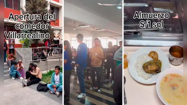Estudiante de la Villarreal almuerza con S/1 en el comedor de su universidad: “El rico 'lukeo'"