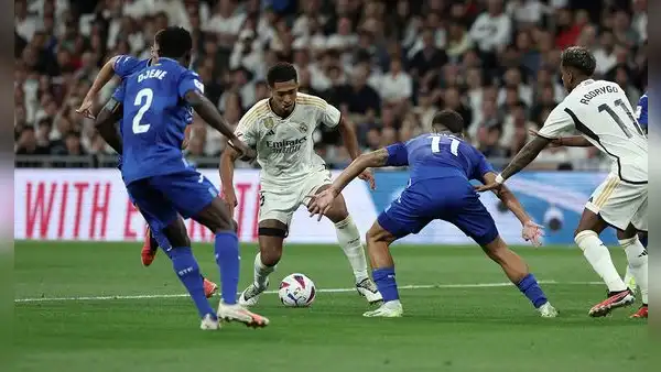 Real Madrid volteó 2-1 a Getafe con gol a último minuto de Jude Bellingham