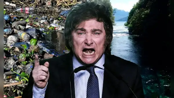 Milei afirma que “una empresa puede contaminar un río todo lo que quiera” y causa indignación en Argentina