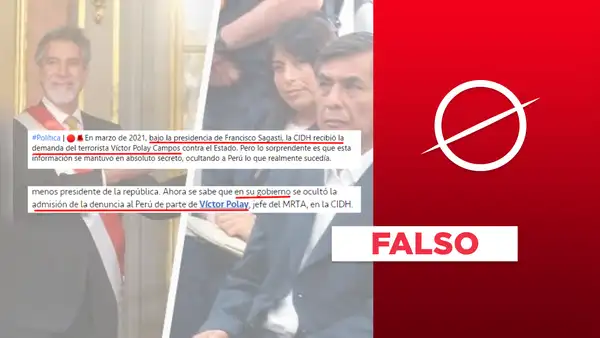 La CIDH no admitió la petición sobre Polay Campos durante el gobierno de Sagasti, sino en 2022