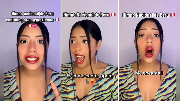 Mexicana canta el himno nacional de Perú y usuarios se emocionan: “Uno de los mejores del mundo”